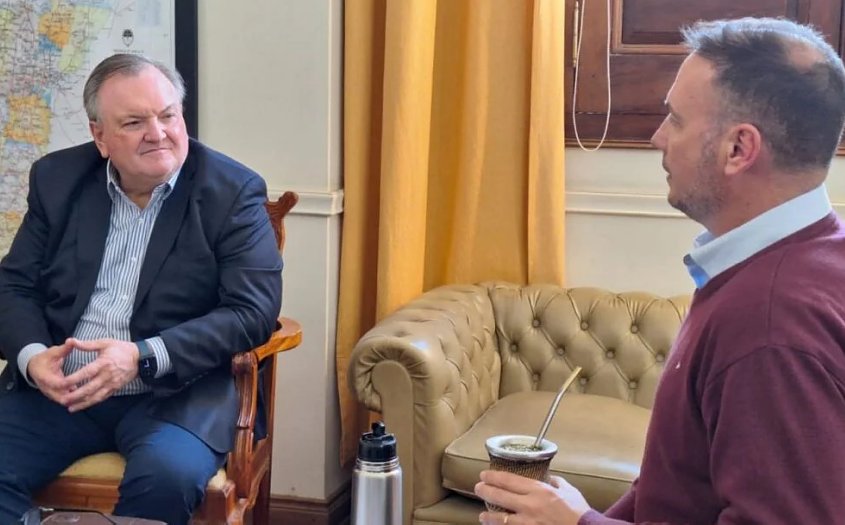 Michlig analizó con el ministro Enrico la marcha de la obra pública en el Dpto. San Cristóbal