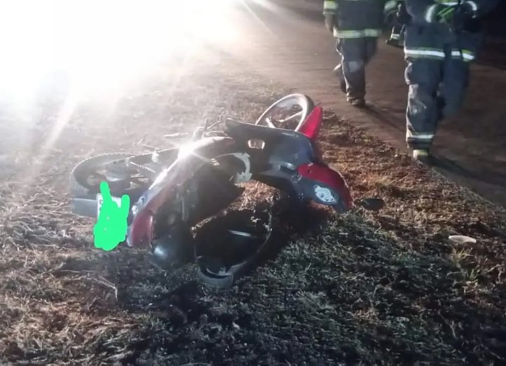 Motociclista lesionado en jurisdicción de Brinkmann