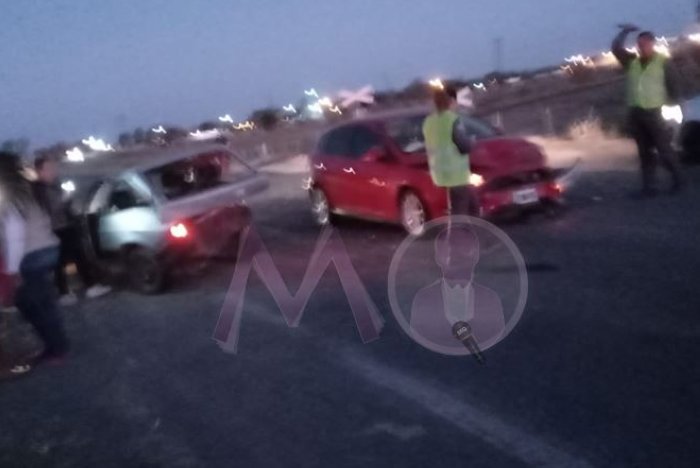 Accidente por alcance en cercanías de Sunchales