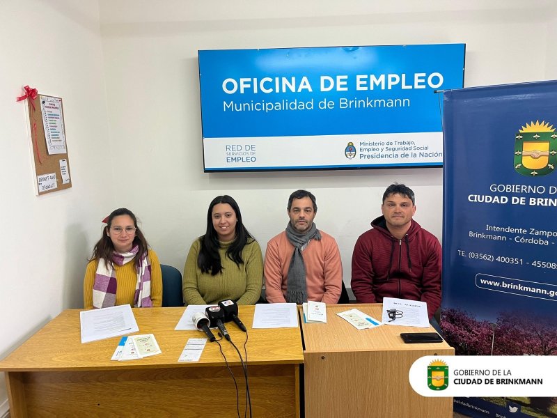 Brinkmann: Dieron a conocer planes de empleo y ayudas a emprendedores