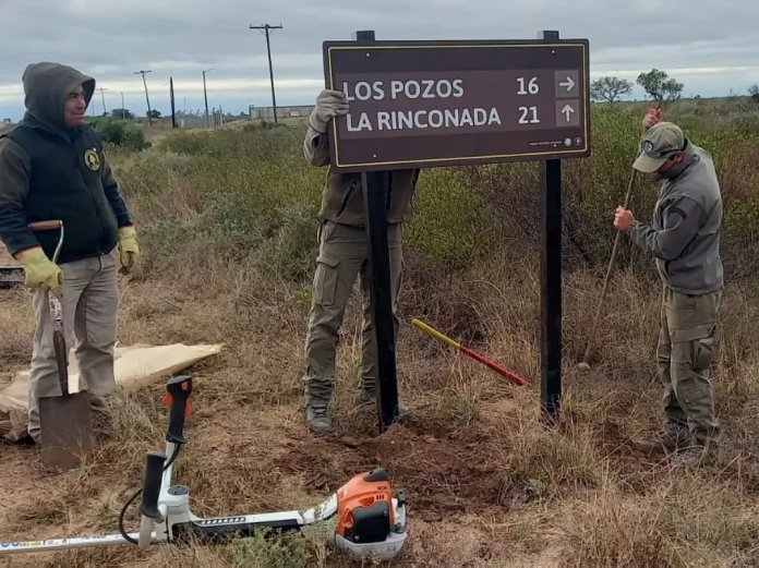 Avanza la colocación de señalética en el Parque Nacional Ansenuza