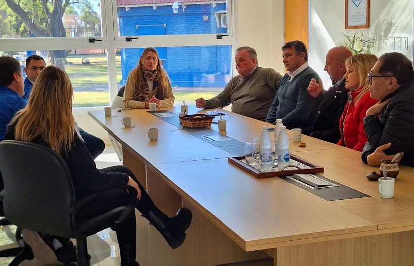 San Guillermo: Michlig y González comprometieron su apoyo al club Unión y a la Expo Feria