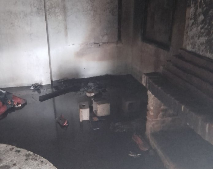 Un departamento fue afectado por un incendio en Morteros