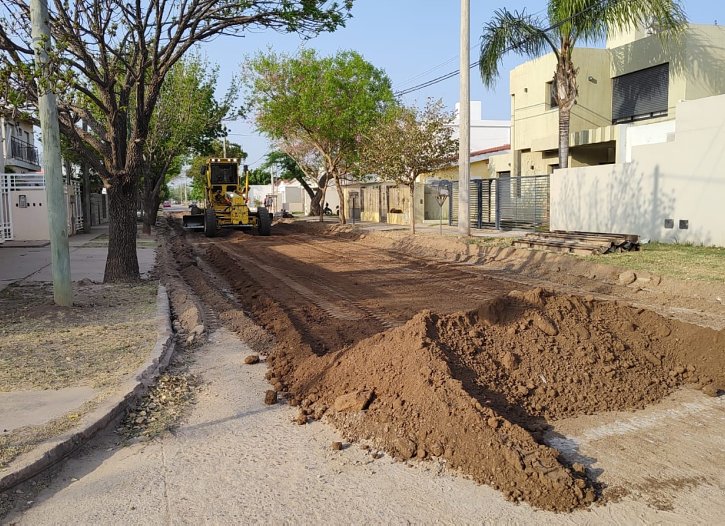 Morteros: Comienza la obra de pavimentación en la calle Las Heras
