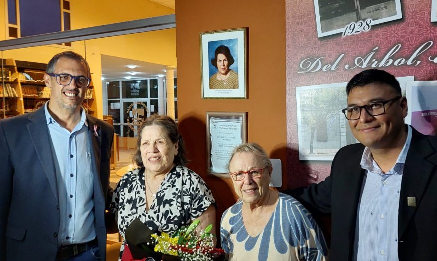 Distinguieron a Mirta Valarolo como socia honoraria de la Biblioteca de Morteros
