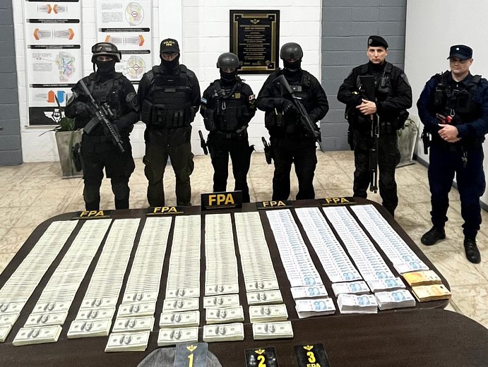 Incautaron una importante cantidad de dinero en San Francisco