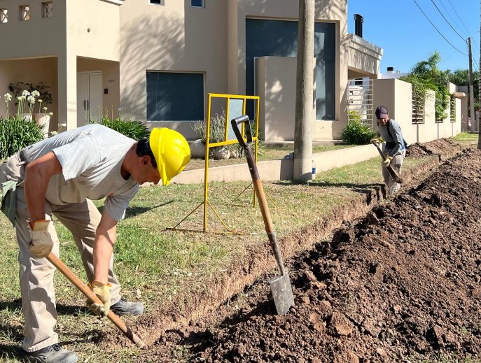 Morteros retoma la obra de gas domiciliario
