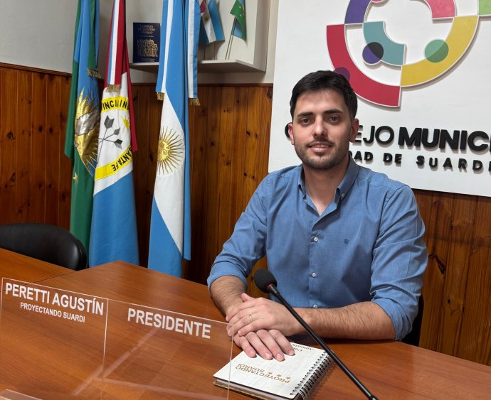 Agustín Peretti es el nuevo Presidente del Concejo Deliberante de Suardi