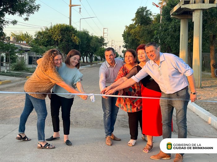 Brinkmann festejó su cumpleaños inaugurando obras públicas
