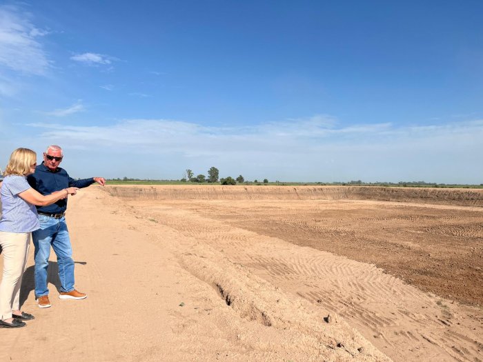 Suardi: El municipio construye nuevas lagunas del sistema cloacal