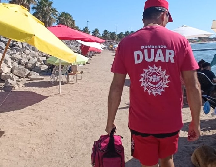 Miramar: Un joven lesionado al arrojarse al agua