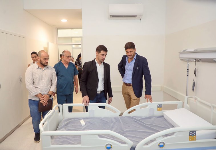 Pullaro recorrió el nuevo Hospital de Rafaela, muy próximo a inaugurarse