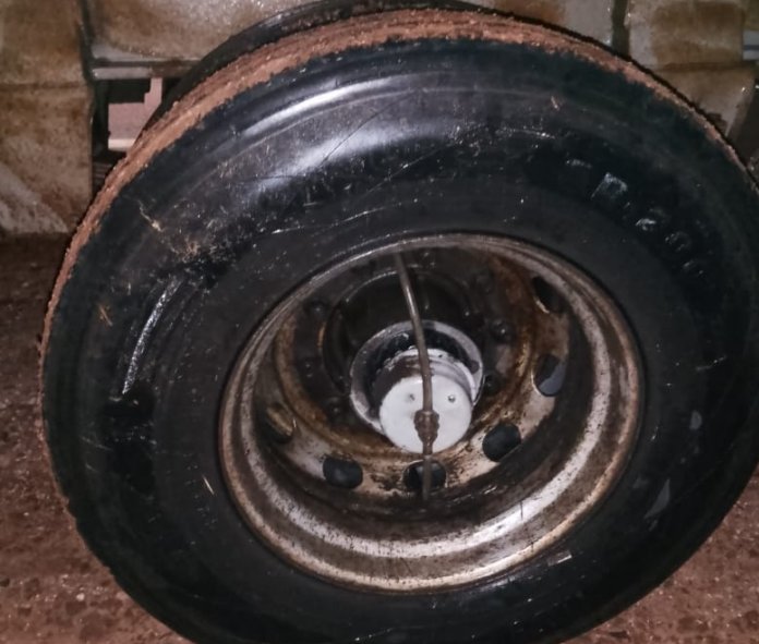 Suardi: Principio de incendio en un camión que transitaba por Ruta 23