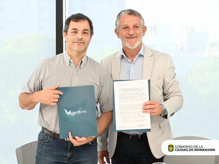 Brinkmann firmó convenio con la Caja de Jubilaciones