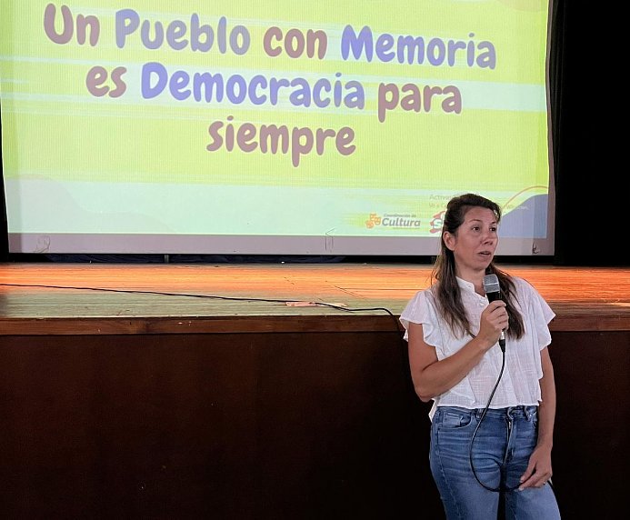 Suardi: Eva Benavidez compartió su historia en el marco del Día Nacional de la Memoria 