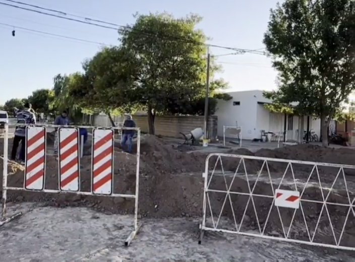 Continúan las obras en Barrio Argentina 2000 de Brinkmann