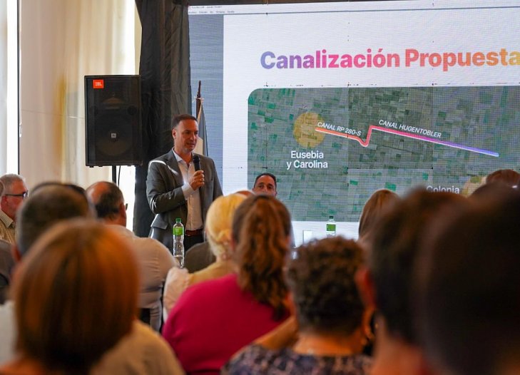 Provincia construirá la defensa perimetral de Eusebia para prevenir inundaciones