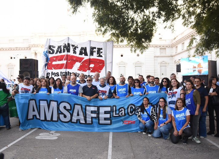 AMSAFE se movilizó el 1º de mayo junto a centrales sindicales