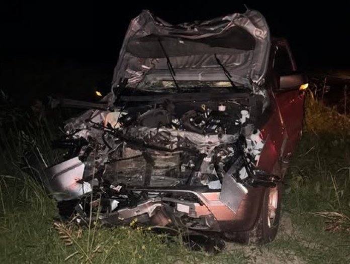 Familia de San Guillermo chocó con un vacuno en ruta 39