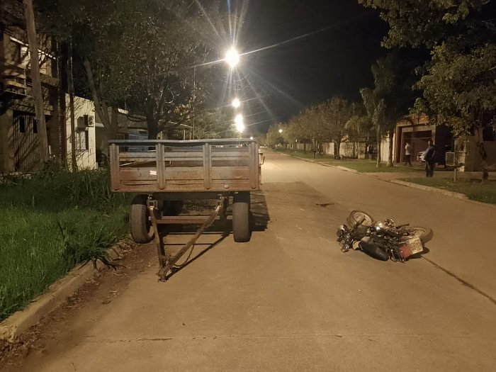 Motociclista lesionado en Suardi. También hubo accidentes en Ceres y Las Avispas