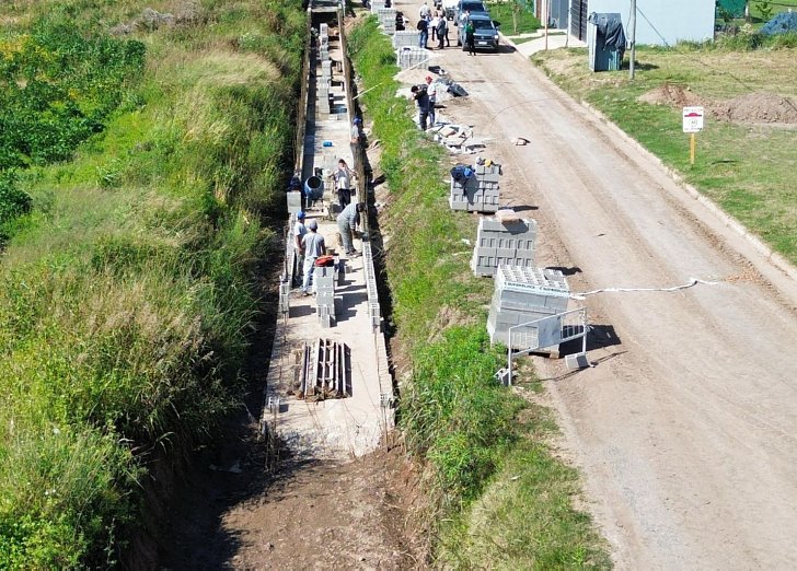 La provincia avanza en la construcción del canal perimetral de desagües de Ramona