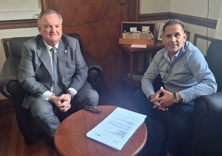 Michlig y Lind se reunieron por gestiones y obras para Moisés Ville