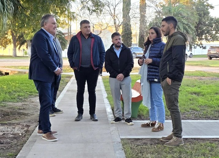 Felipe Michlig y Juan Cruz Cándido visitaron Las Palmeras y Colonia Rosa