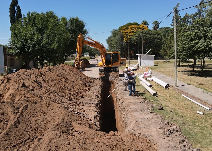 La provincia finalizó la obra de cloacas en Humberto Primo