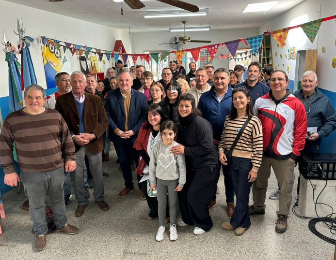 Michlig visitó la Casita del Niño en Suardi y entregó aportes a instituciones