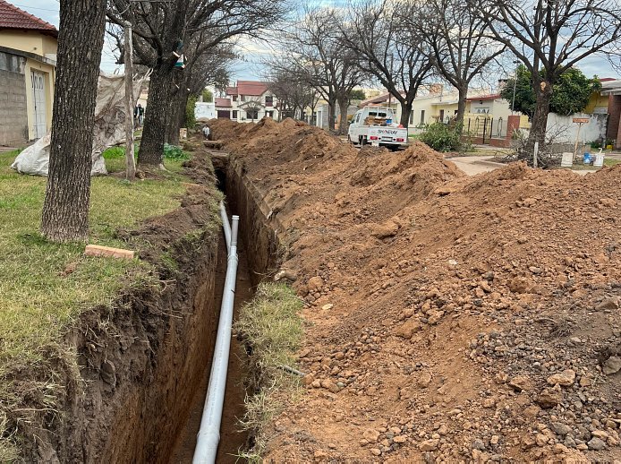 Amplían el servicio de cloacas en Suardi