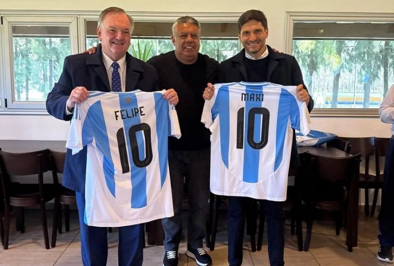 Michlig integró la comitiva de Pullaro que se reunió con “Chiqui” Tapia