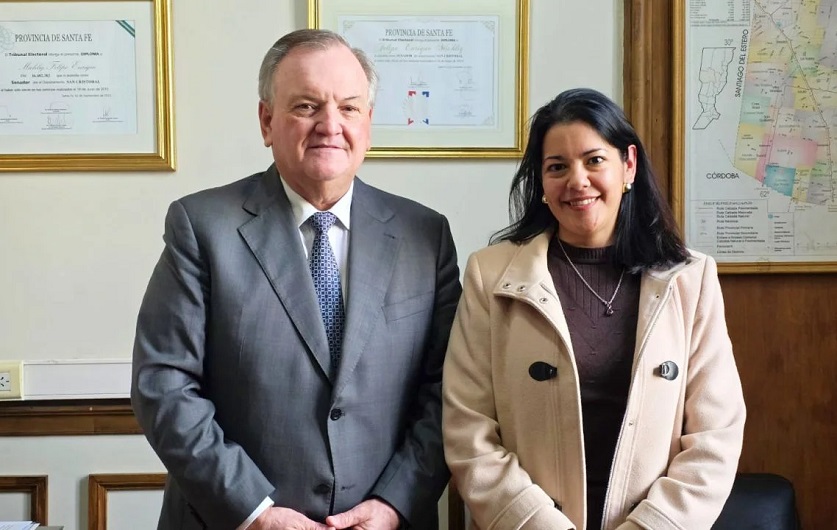 Michlig recibió a la intendenta de San Guillermo para avanzar con distintas obras