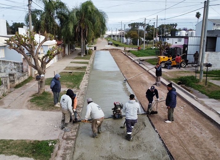 Lanzaron un importante plan de pavimentación en Morteros