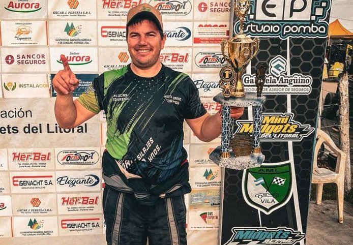 El morterense Emiliano Torassa ganó en el Midgets del Litoral