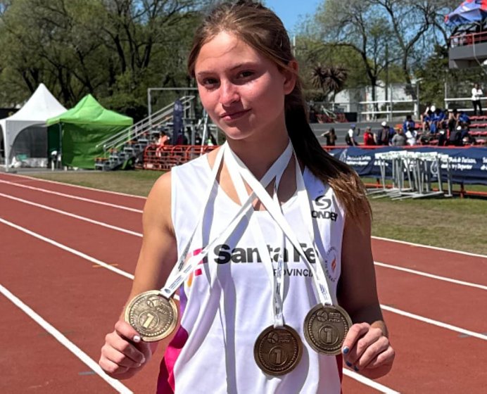 Pía Cáceres cosecha oros en los Juegos Nacionales Evita