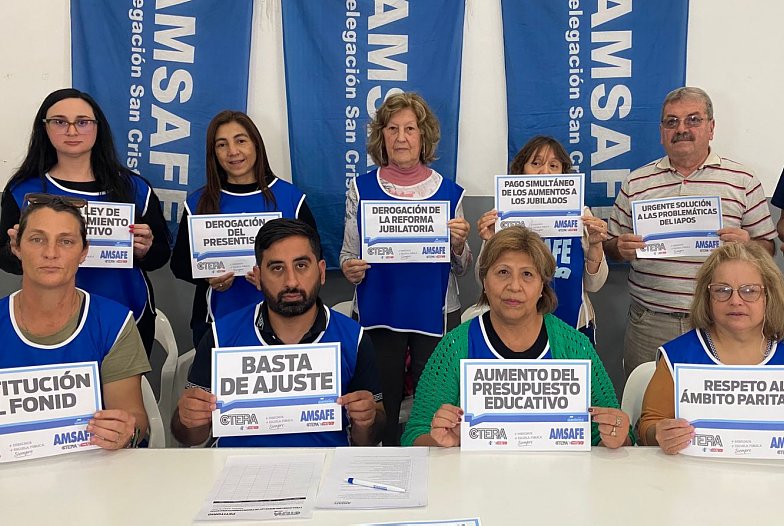 AMSAFE se movilizó en la Jornada Nacional de Protesta docente
