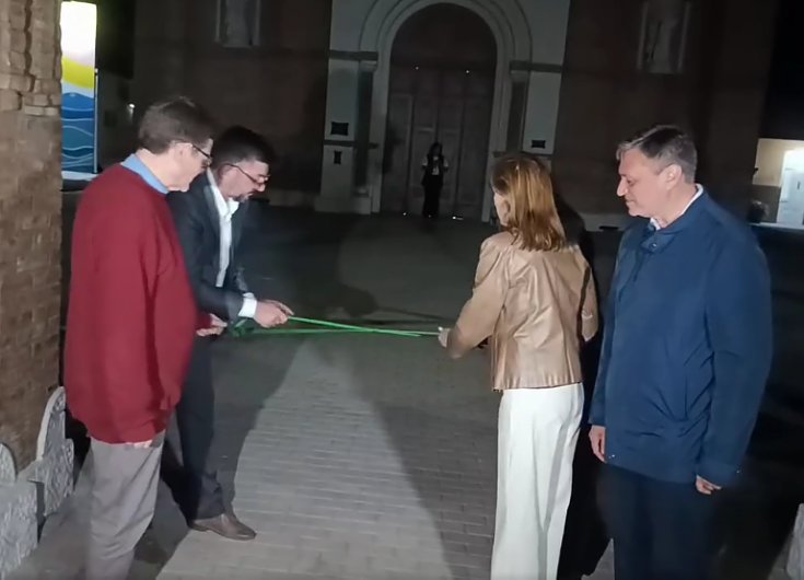 Inauguraron la explanada en los 100 años de la Parroquia de Altos de Chipión