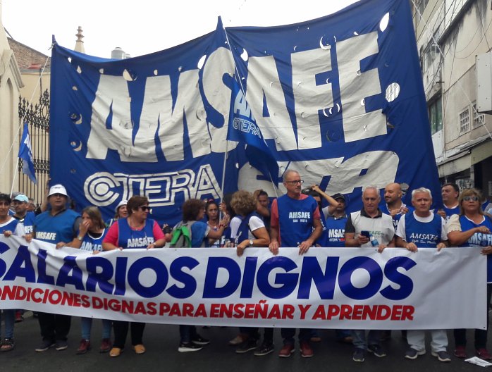 AMSAFE se suma al paro de CTERA, pero en Suardi hay baja adhesión