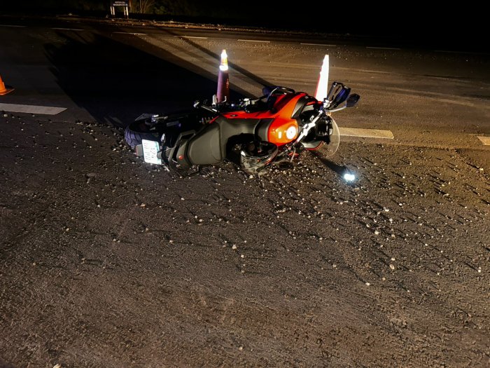Motociclista de Suardi se accidentó en Ruta 1