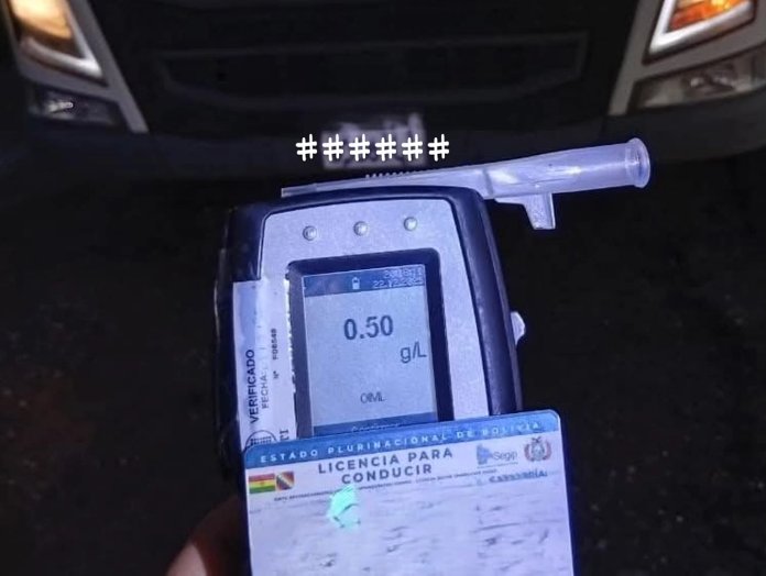 Detuvieron a un camionero en control de alcoholemia en Arrufó