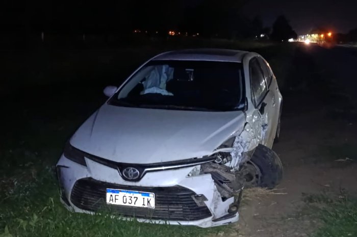 Accidente entre autos en cercanías de Suardi