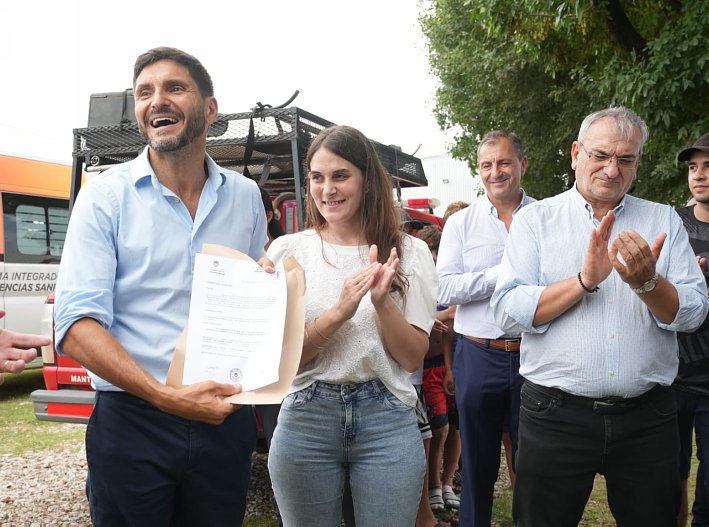 Pullaro recorrió localidades del departamento Castellanos para supervisar obras y programas educativos