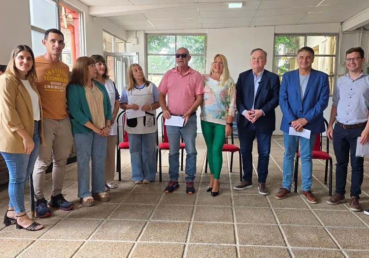 Michlig y González destacaron la inversión educativa durante una visita a Ceres
