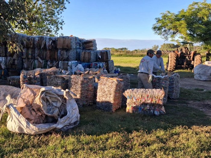 Importante recuperación de residuos reciclables en Suardi