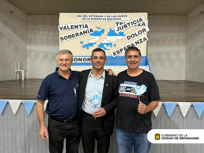 Brinkmann rindió homenaje a los héroes de Malvinas