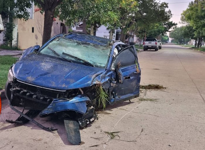 Despiste en la Ruta Nacional 34 a la altura de Hersilia