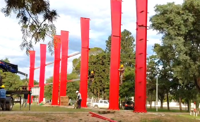 Sportivo avanza con la construcción de su nuevo polideportivo