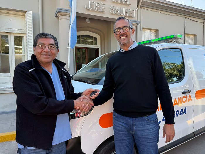 Morteros incorporó una nueva ambulancia con fondos propios y refuerza su sistema de salud