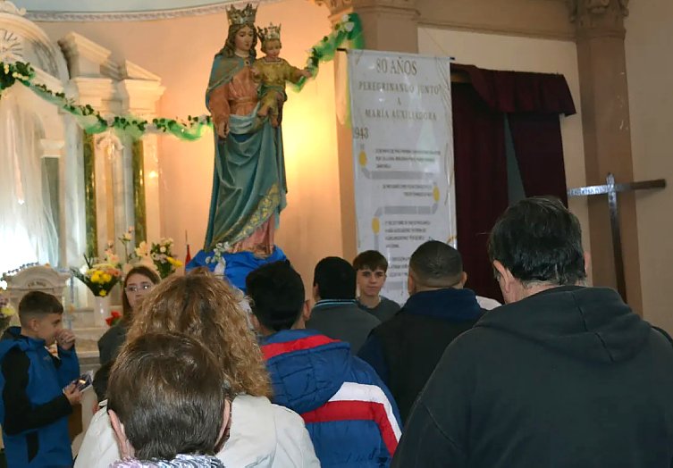 Gustavo Mina destacó el espíritu de fe y encuentro de la peregrinación a María Auxiliadora
