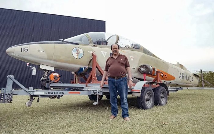 Santa Fe declaró Patrimonio Histórico al avión de Owen Crippa utilizado en Malvinas